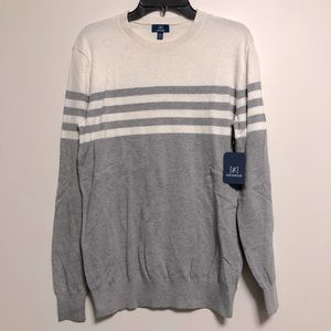 Gray and White Sweater